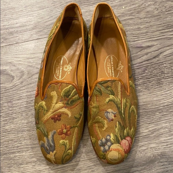 Stubbs & Wootton Shoes - Stubbs & Wootton tapestry loafers